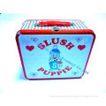 Tinplate Rectangle Metal Tin Lunch Box For Food / Candy / Cake